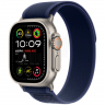 Apple Watch Ultra 2 GPS + Cellular, 49 мм, корпус из бежевого титана, ремешок Trail голубого цвета, размер M/L, MX4L3Q