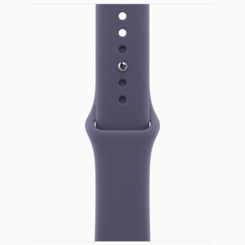 Apple Watch Series 11 GPS, 46 мм Silver Aluminum Case with Purple Fog Sport Band, S/M